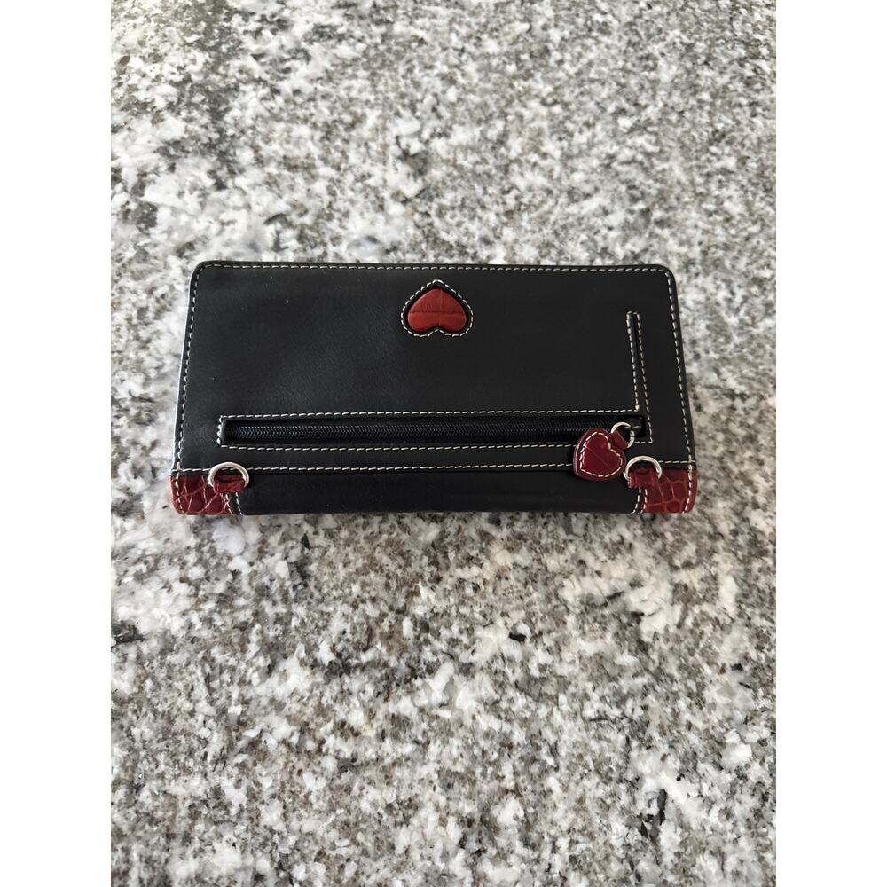 Brighton black and burgundy wallet - Picture 4 of 5
